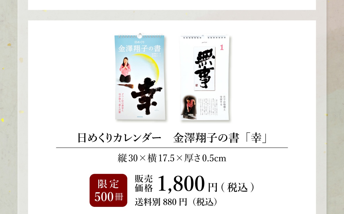 ���߂���J�����_�[�@���V�Ďq�̏��u�K�v�c30�~��17.5�~����0.5cm�@����500���@�̔����i1,800�~(�ō�)������880�~(�ō�)