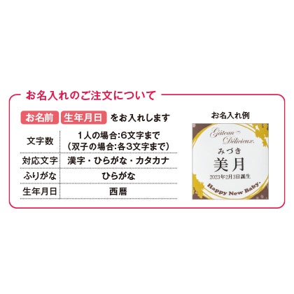 ガトー・デリシュー　焼菓子１０個詰合せ（お名入れ）　【出産祝い用】