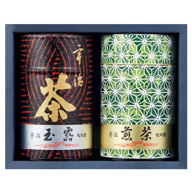 松北園　玉露と煎茶の詰め合わせ　新品未開封 お歳暮＞【三越】松北園 宇治玉露・煎茶詰合せ（東日本版）｜郵便局の