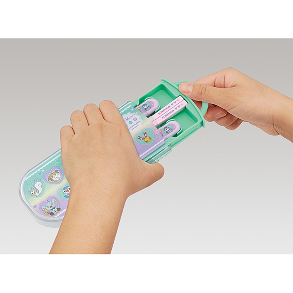 抗菌食洗機対応スライド式トリオセット Pokemon Heart Bubble TACC2AG