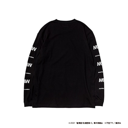 MIW × 劇場版 呪術廻戦0 crew neck long sleeve tee(size XL) black / 狗巻棘・乙骨憂太・禪院真希・パンダ