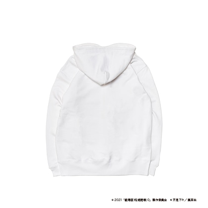 MIW × 劇場版 呪術廻戦0 pull over hoodie sweat(size L) white / 狗巻棘・乙骨憂太・禪院真希・パンダ