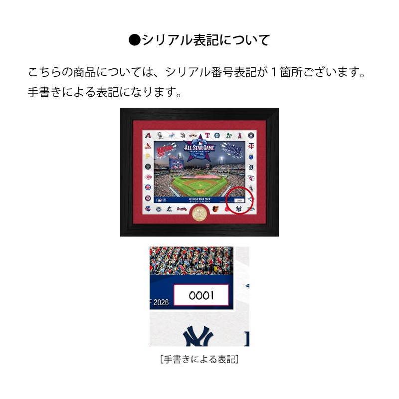 2026 MLB オールスターゲーム 開催記念 メモリアルコイン＆フォト
