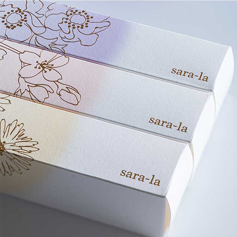 今治タオル sara-la「咲-saki-」ガーゼパイルハンカチ 3枚ギフトBOX 綿100%（ピンク・イエロー・パープル）