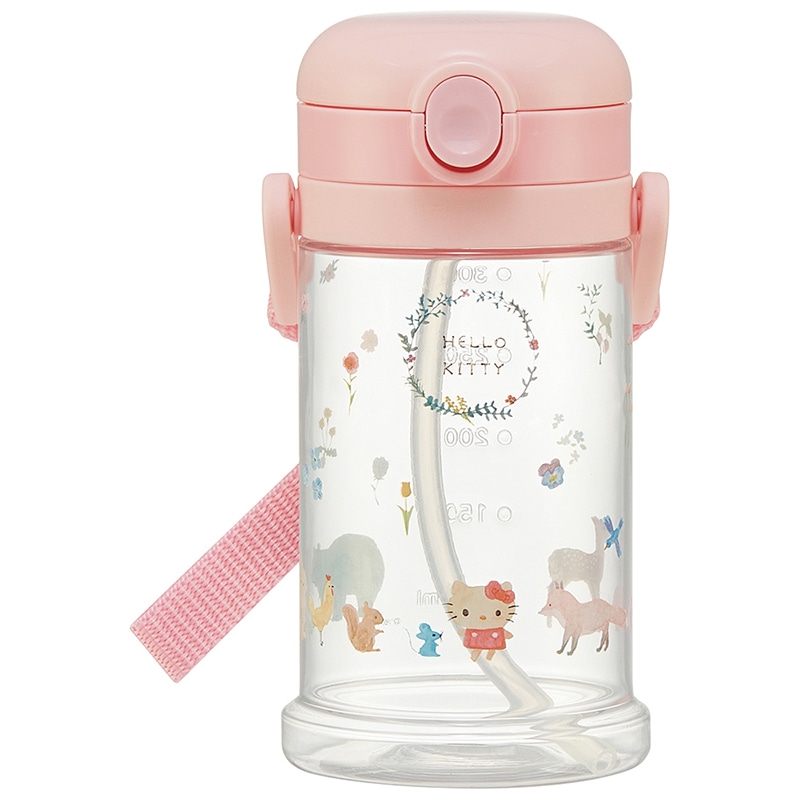 折りたたみ式両手ハンドル＆ショルダーベルト付ストローマグ KT forest