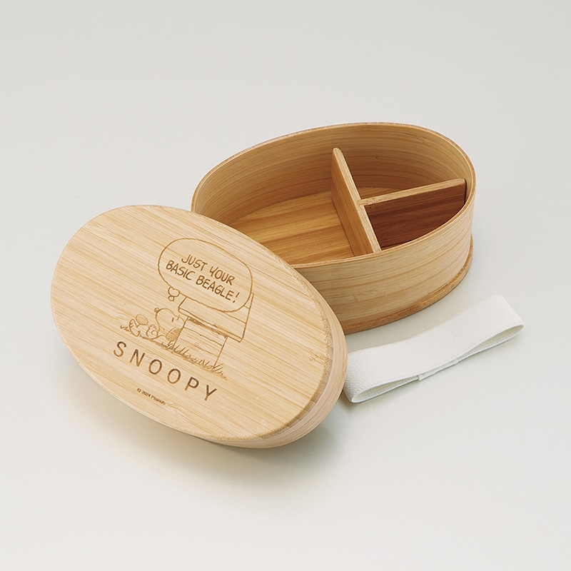 竹製ランチボックス 600ml SNOOPY BWLB6｜郵便局のネットショップ