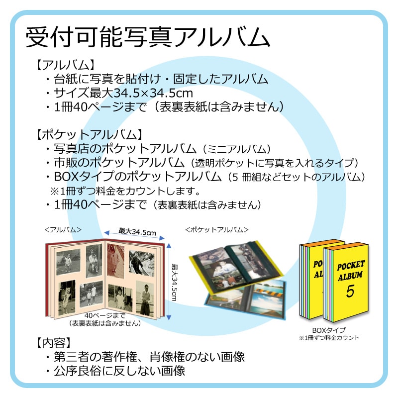 DVDダビングサービス（写真アルバム3冊）