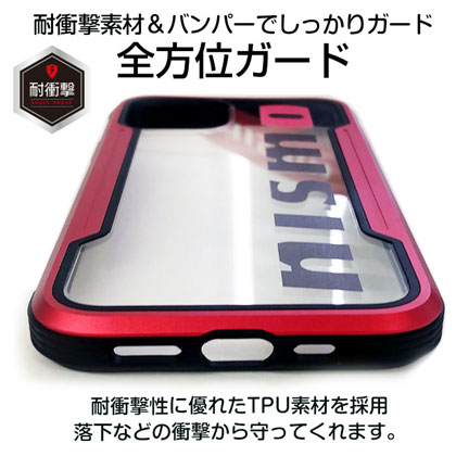 nismo ビックロゴクリアバックカバーケース for iPhone12 mini [NM-P20S-PC1 RD]