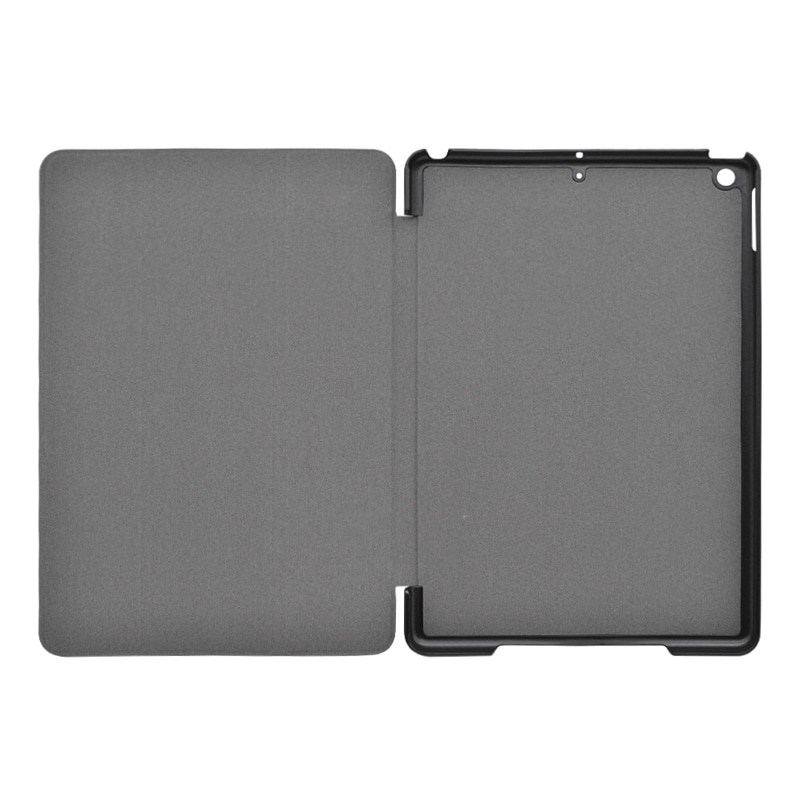 【10.2インチ】iPad 第9世代 第8世代 第7世代  ケース カバー 手帳型 ブックタイプ スリープ機能対応 ブラック