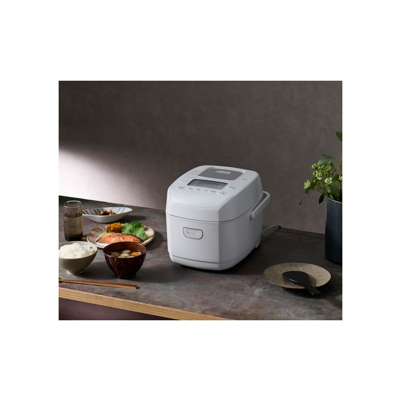 【アイリスオーヤマ】米屋の旨み銘柄炊き圧力IHジャー炊飯器3合 RC-PDA30-W ホワイト