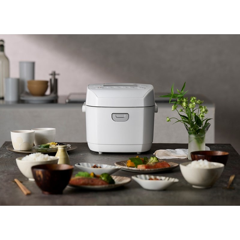 【アイリスオーヤマ】米屋の旨み銘柄炊き圧力IHジャー炊飯器5.5合 RC-PDA50-W ホワイト