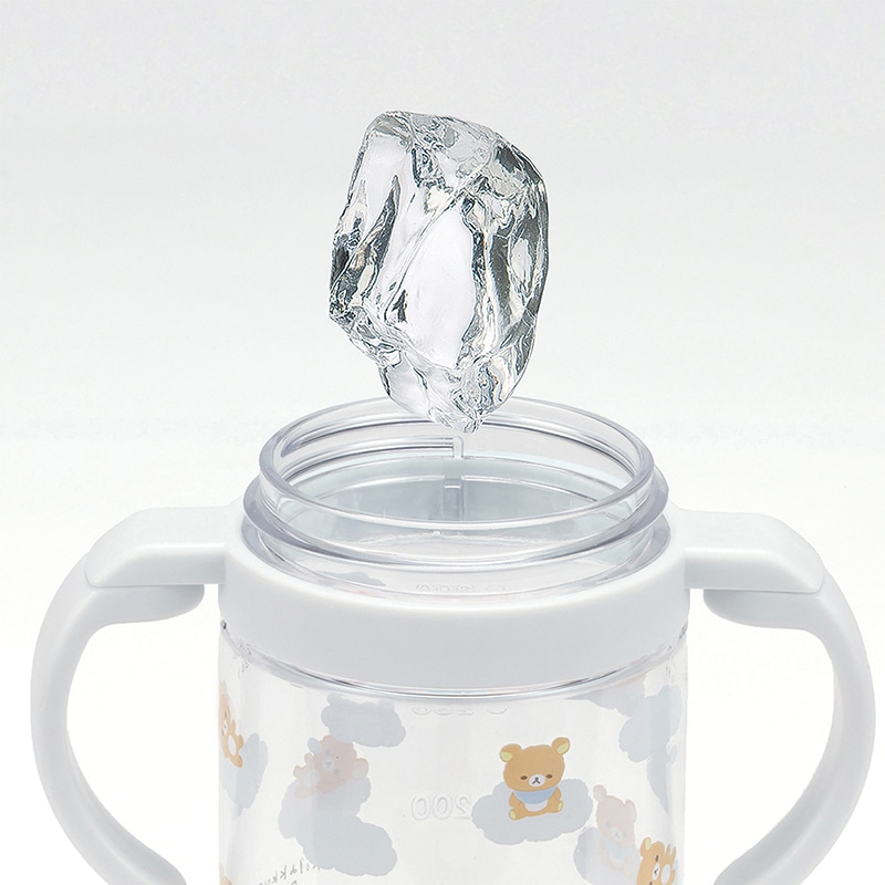 折りたたみ式両手ハンドル＆ショルダーベルト付ストローマグ Rilakkuma