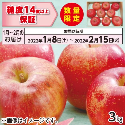 お買い得サンふじA(1月〜2月のお届け)