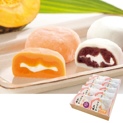 かぼちゃと小倉のクリーム大福詰合せ