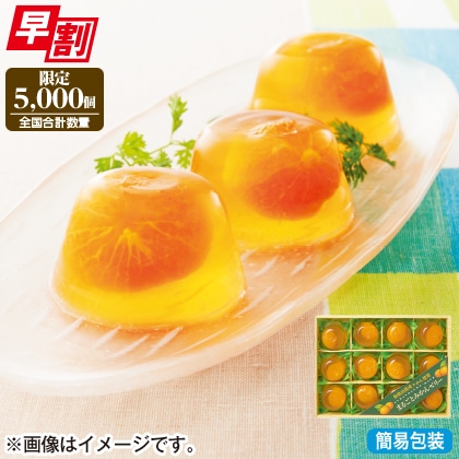 <※お中元対象商品>和歌山県産みかん使用 まるごとみかんゼリー
