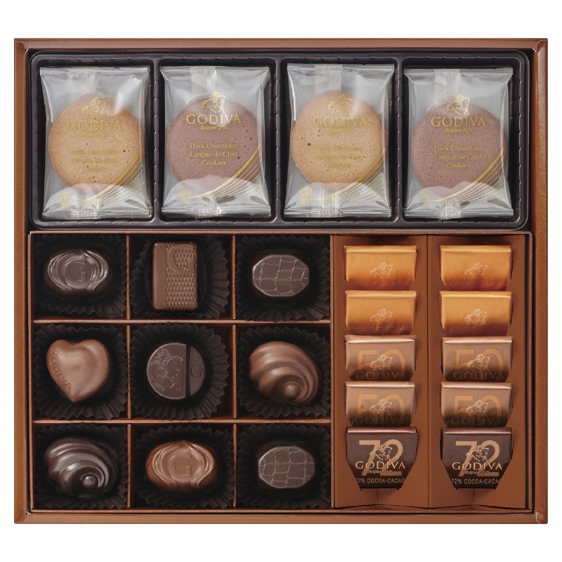 ＜お歳暮＞ゴディバ　チョコレート＆クッキーアソートメント　１９粒＋８枚（西日本版）