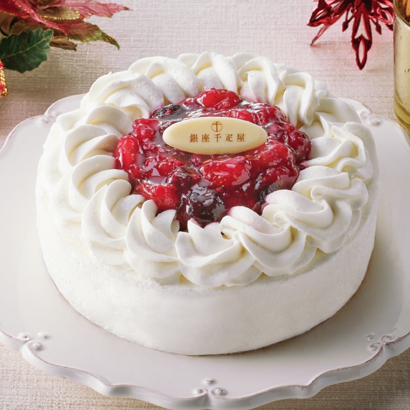 ＜クリスマス＞〈銀座千疋屋〉いちごとベリーのショートケーキ