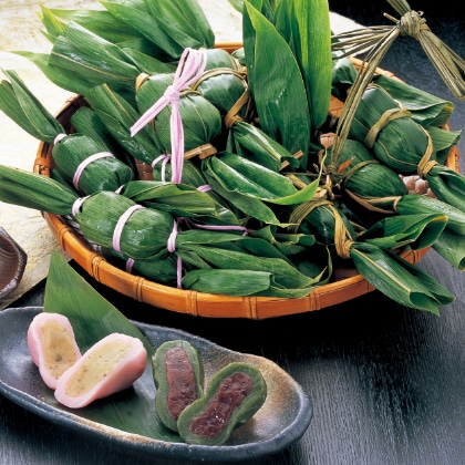 ◆くさだんご Amazon | 新川屋 笹団子 小倉あん 10個入 いもあん 5個入 緑茶