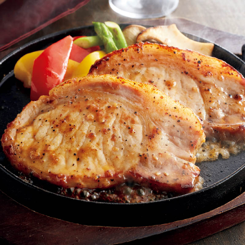 <お中元>鹿野高原豚ロースステーキ(味付肉)