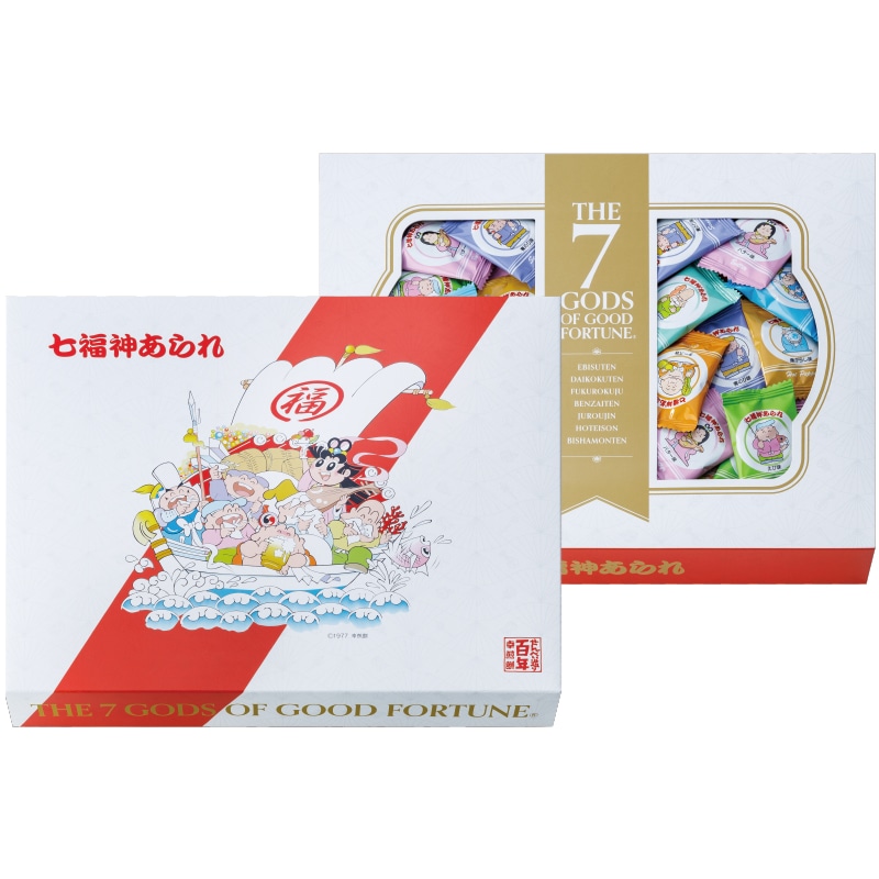 <お中元>七福神あられ(紅白デザイン)