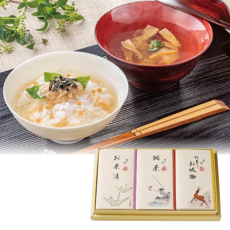 <お中元>赤坂松葉屋 料亭のだし茶漬・松茸お吸物詰合せ(6個入)(西日本版)