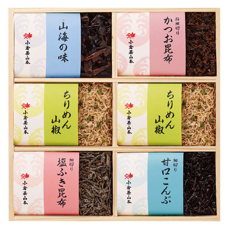 <お中元>小倉屋山本 ちりめん山椒昆布詰合せ(西日本版)