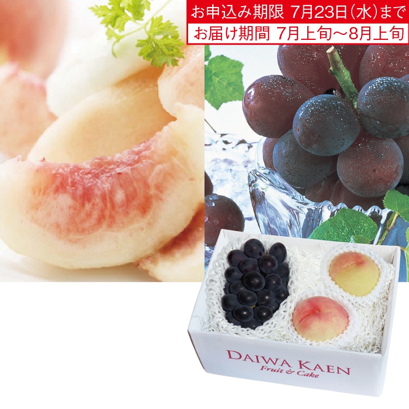 <お中元>黒門市場 ダイワ果園 水蜜桃&ピオーネ(西日本版)