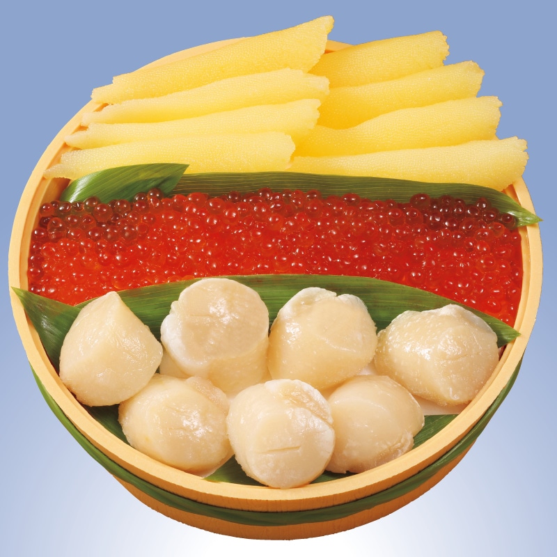 <お歳暮>帆立貝柱・いくら・味付数の子セット