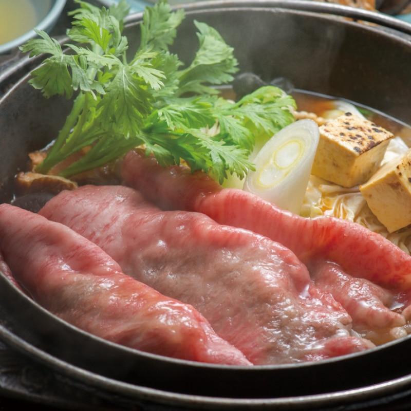 <お歳暮>米沢牛霜降りロースすき焼用(黄木味噌タレ付)