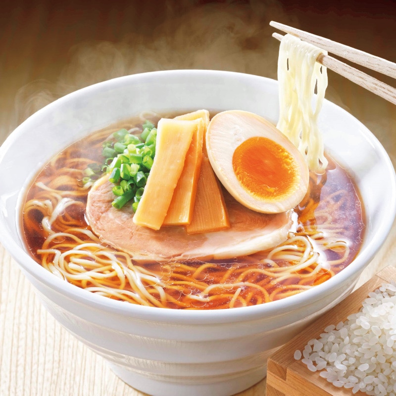 <お歳暮>いすみ米の米粉入り醤油ラーメン(メンマ付)