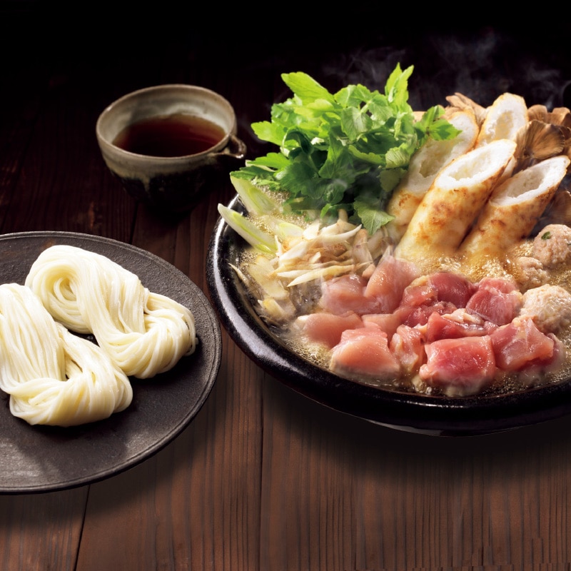 <お歳暮>【冷凍】比内地鶏ときりたんぽ稲庭うどんセットA