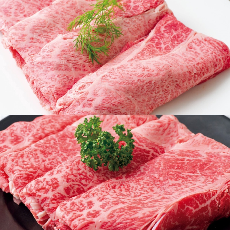 <お歳暮>松阪牛&神戸牛うすぎりセット