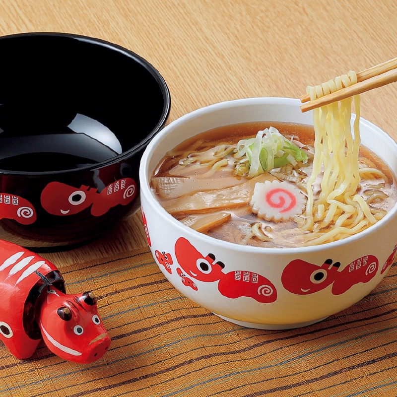 <お歳暮>赤べこ丼付き喜多方ラーメン(黒・白)
