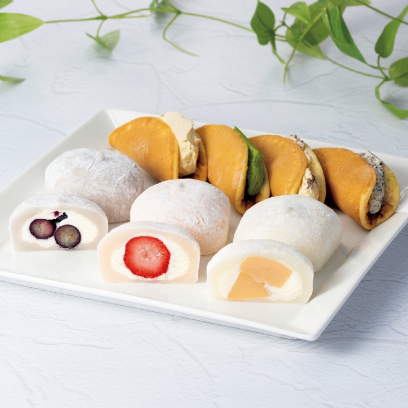 <お歳暮>【冷凍】<銀座千疋屋×花園万頭>フルーツ大福&どらバターサンド