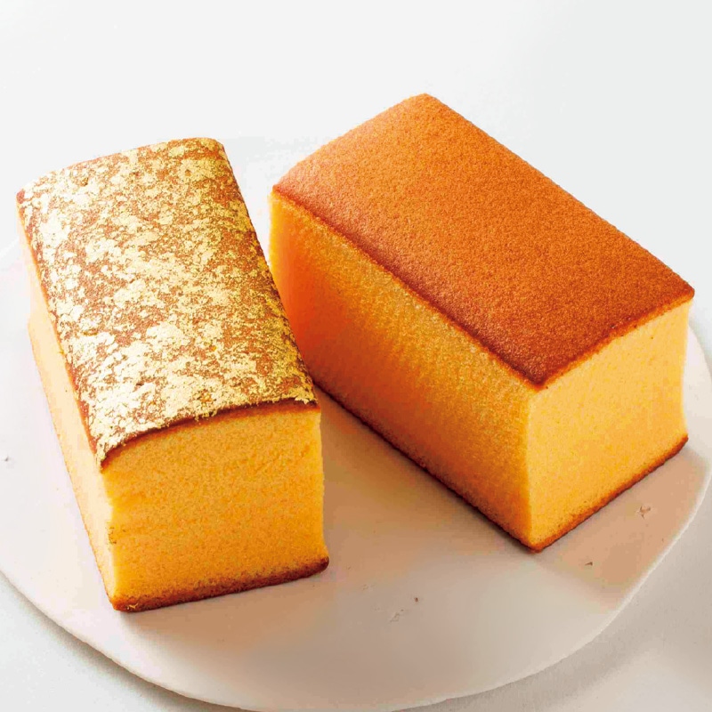 <お歳暮><烏鶏庵>烏骨鶏かすていら1.5号2本(プレーン・金箔)