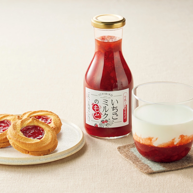 <お歳暮><ICHIBIKO>いちごジャムクッキーといちごミルクのギフト