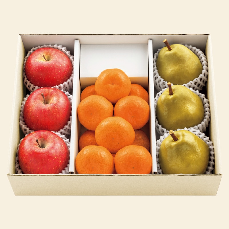 <お歳暮>旬のフルーツ3種詰合せ C