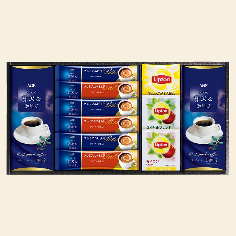 <お歳暮><AGF&リプトン>珈琲・紅茶セットA 5箱