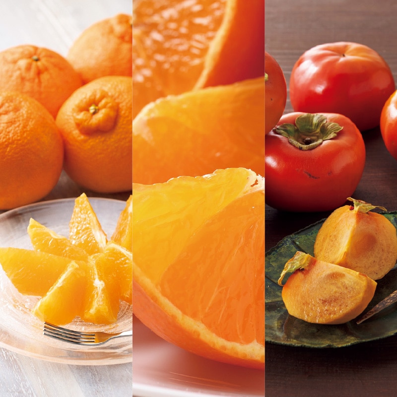 <お歳暮>旬のフルーツ3種詰合せ D