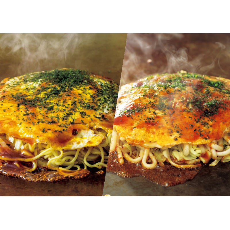 <お歳暮>「広島お好み焼き」うどん・そば食べくらべ