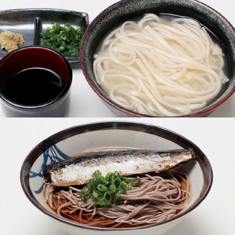 <お歳暮>半田手延べうどんと古式田舎そば詰合せ