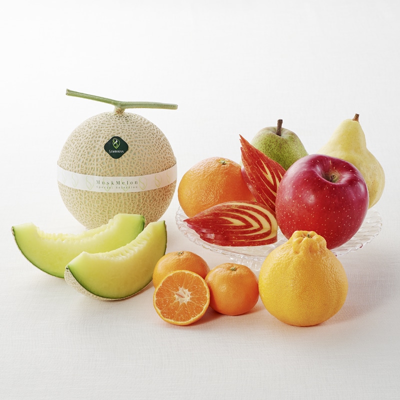 <お歳暮><日本橋 千疋屋総本店>国産果物詰合せ(かご入り)