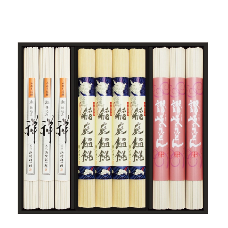 <お歳暮>日本三大うどん詰合せ(東日本版)