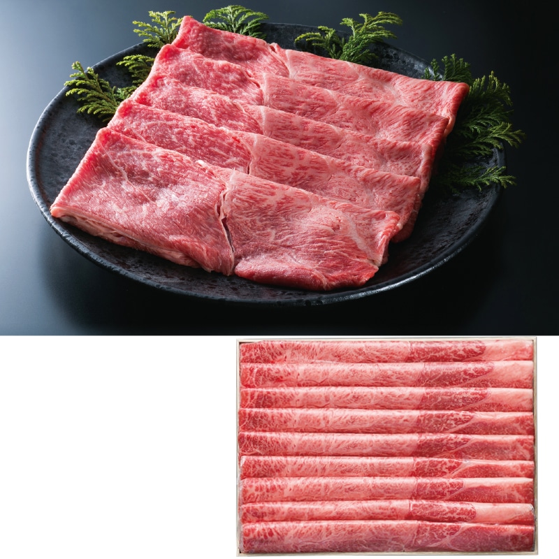 <お歳暮>大阪 黒門萬野総本店 国産黒毛和牛すき焼きしゃぶしゃぶ用(東日本版)