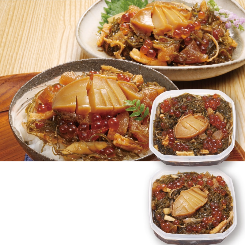 <お歳暮>海鮮蝦夷あわび松前漬2個セット(東日本版)