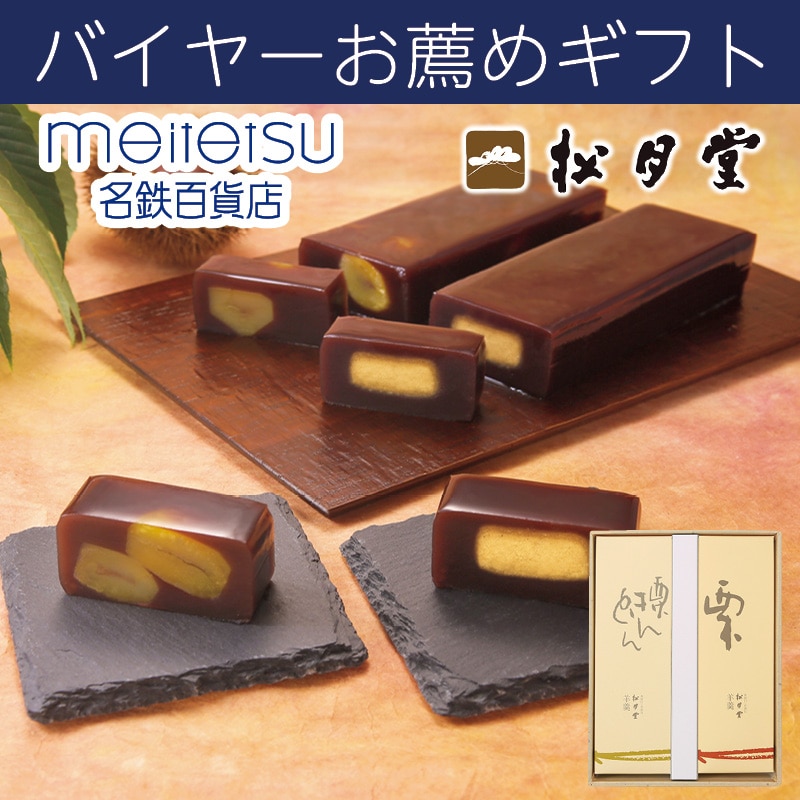 <お歳暮>(食品)中津川 松月堂 栗羊羹&栗きんとん羊羹詰合せ(東海版)