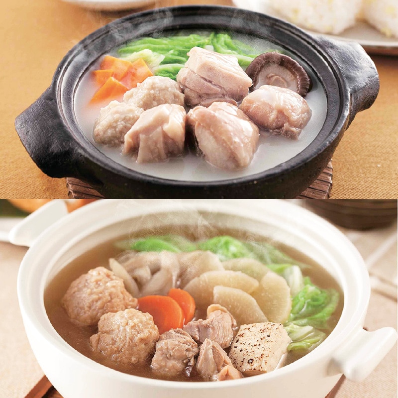 <敬老の日>温めるだけ 博多水炊き・旨塩ちゃんこギフト