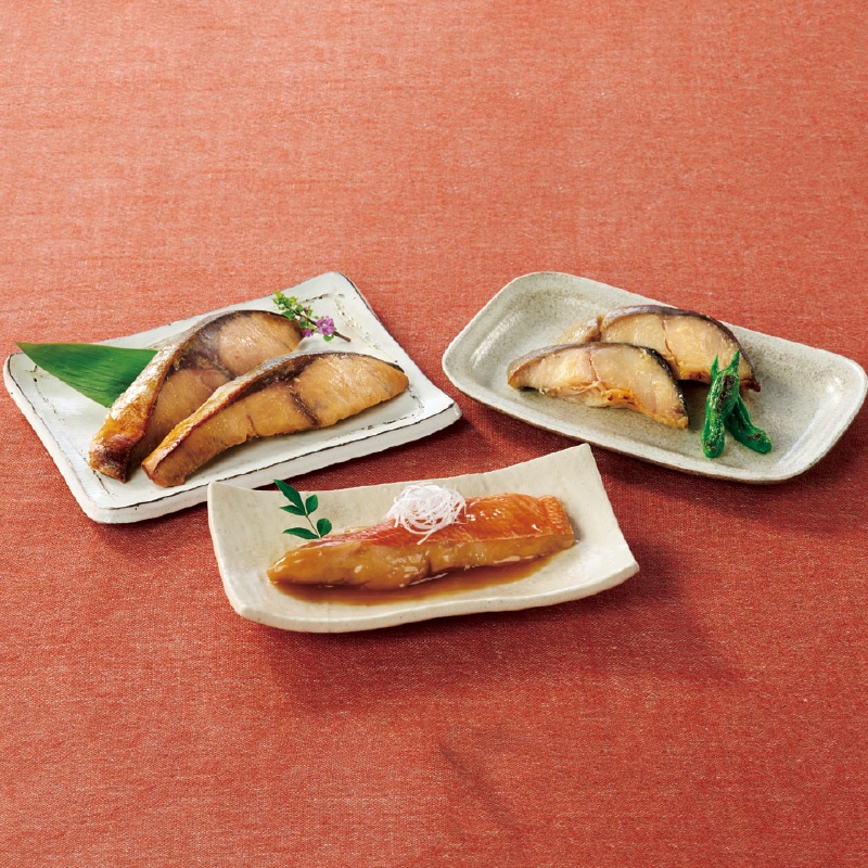 <万越屋>レンジでふっくら煮魚・焼魚詰合せ