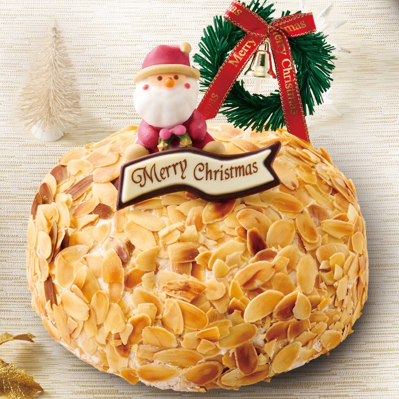<クリスマス>【冷凍】<岩瀬牧場>プラリネクリームとアーモンドのチーズケーキ