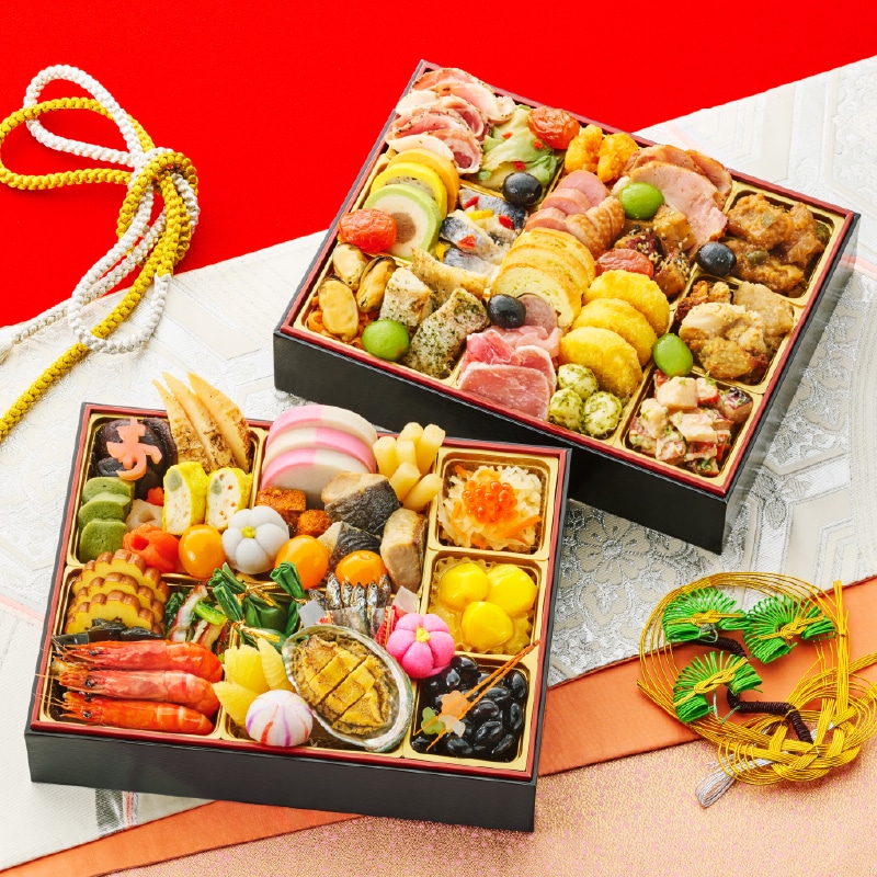 <おせち>【早割】膳人(かしはびと) 和洋中二段重